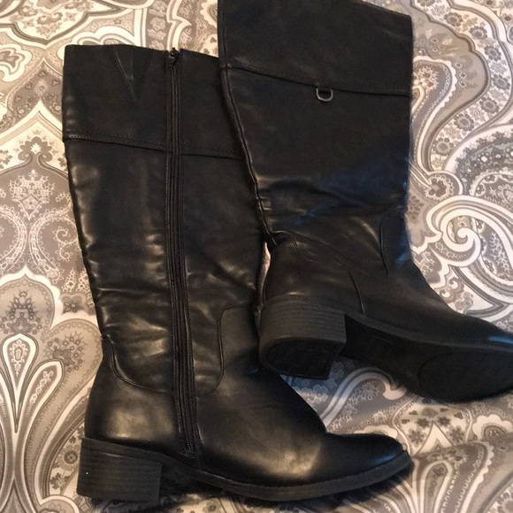 easy street Shoes - Easy Street WIDE CALF Black Boot